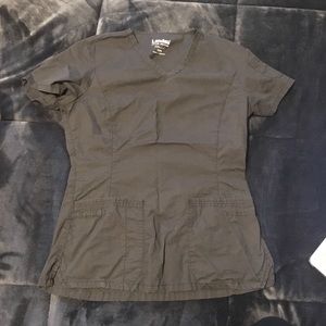 Gray Scrub Top